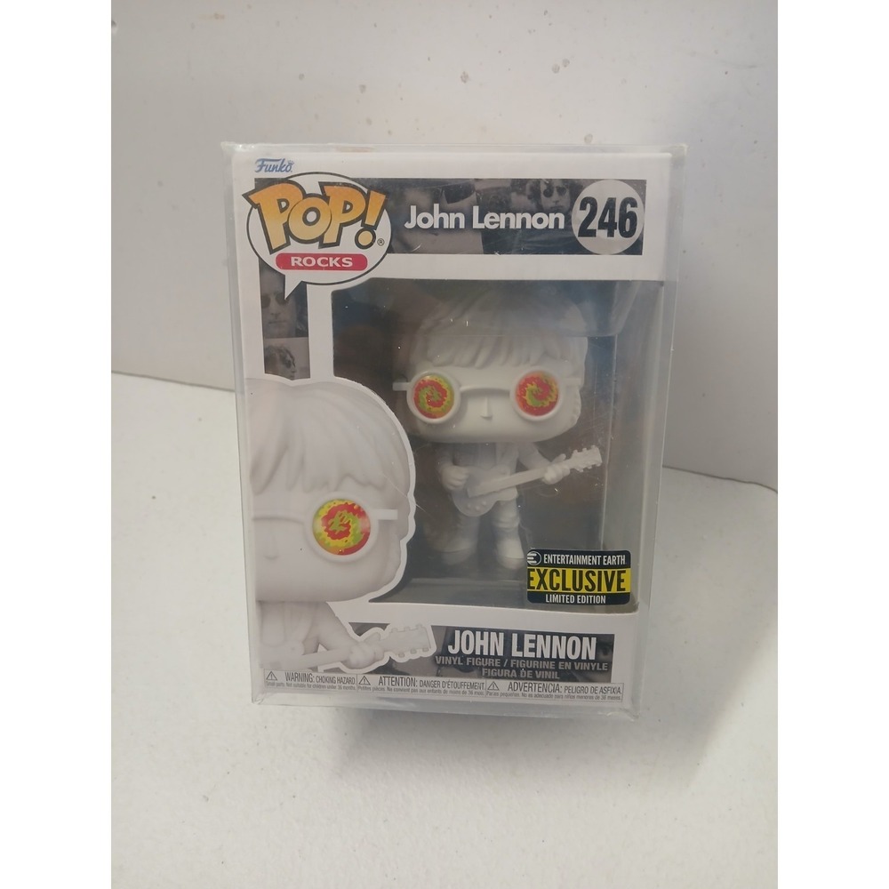 Funko Pop! Rocks: John Lennon #246 - Entertainment Earth Exclusive W/ Protector